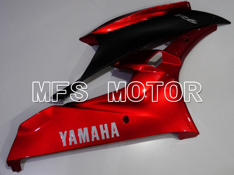 Yamaha YZF-R6 2006-2007 Injection ABS Verkleidung - Factory Style - Weinrot Schwarz Matt - MFS3843