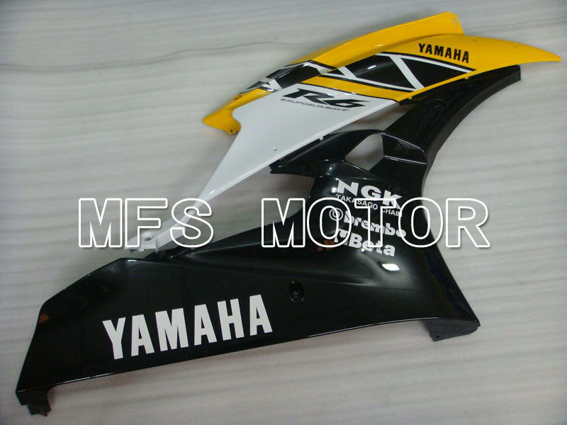 Yamaha YZF-R6 2006-2007 Injection ABS Fairing - Factory Style - Black Yellow - MFS3863
