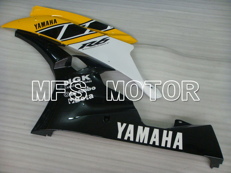 Yamaha YZF-R6 2006-2007 Injection ABS Fairing - Factory Style - Black Yellow - MFS3863