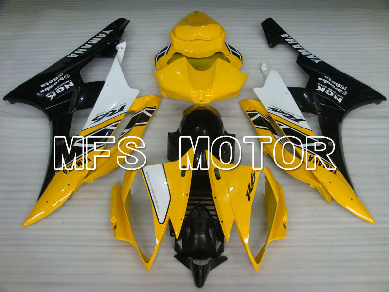 Yamaha YZF-R6 2006-2007 Injection ABS Fairing - Factory Style - Black Yellow - MFS3863