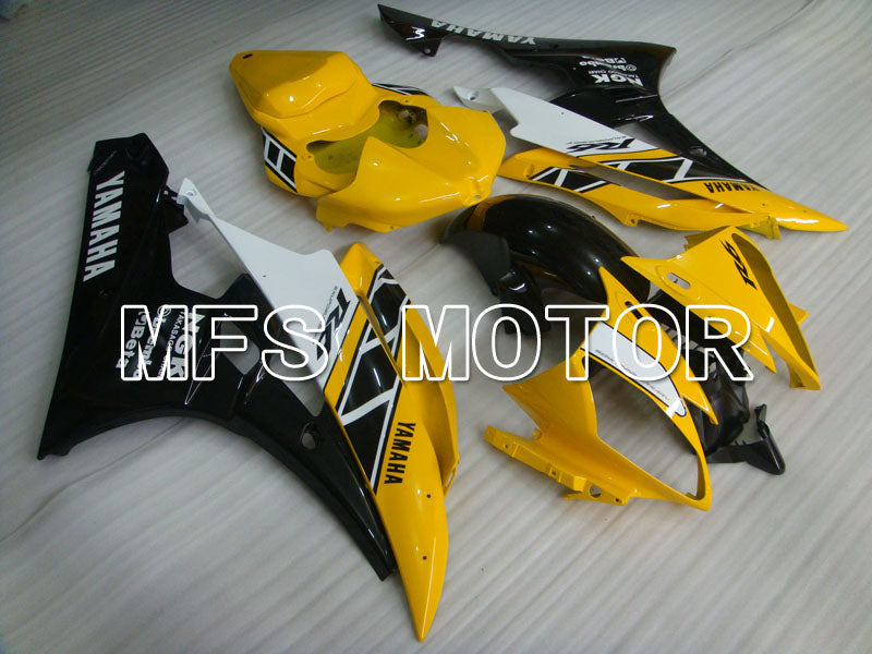 Yamaha YZF-R6 2006-2007 Injection ABS Fairing - Factory Style - Black Yellow - MFS3863