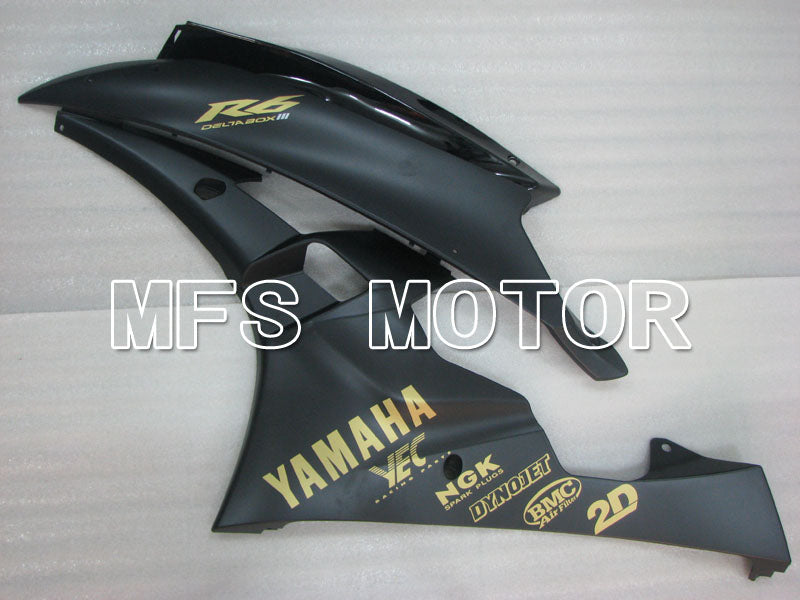 Yamaha YZF-R6 2006-2007 Injection ABS verkleidung - Factory Style - Schwarz matt - MFS3872