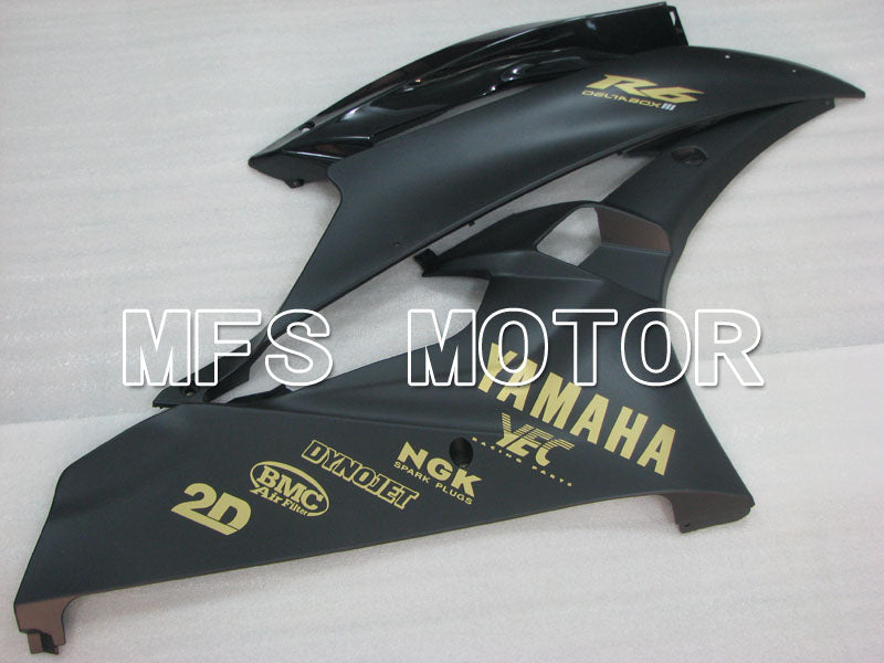 Yamaha YZF-R6 2006-2007 Injection ABS verkleidung - Factory Style - Schwarz matt - MFS3872