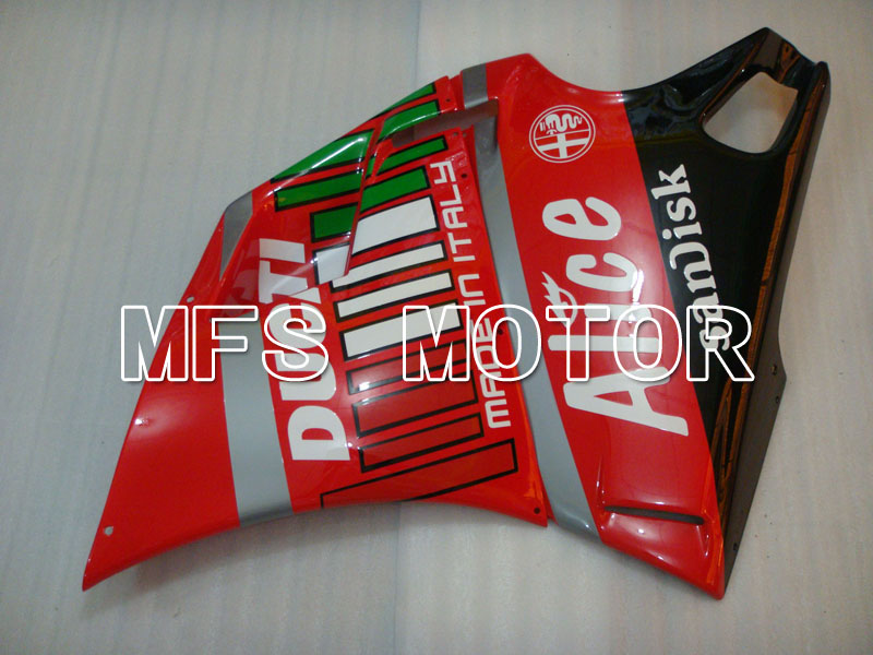 Ducati 748 / 998 / 996 1994-2002 Injection ABS verkleidung - Alice - Schwarz Rot - MFS3885