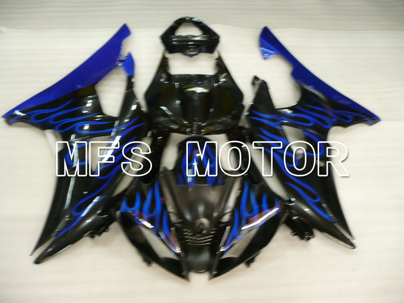 Yamaha YZF-R6 2008-2016 Injection ABS Fairing - Flame - Blue Black - MFS3886