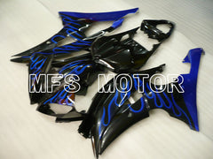 Yamaha YZF-R6 2008-2016 Injection ABS Fairing - Flame - Blue Black - MFS3886
