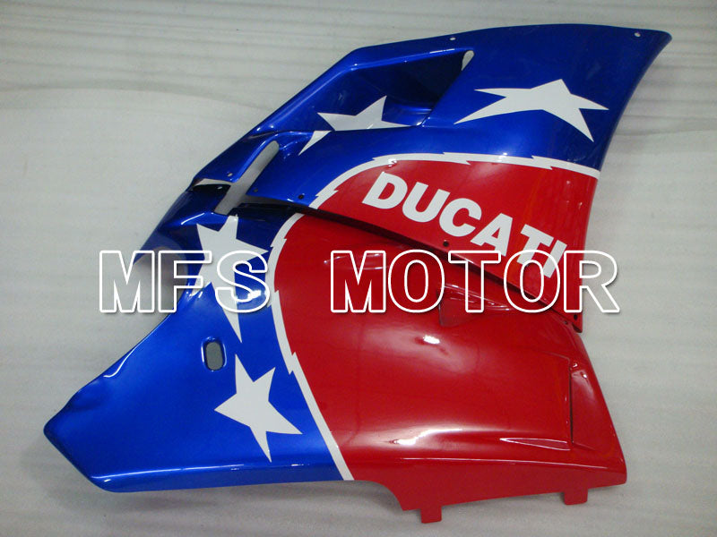 Ducati 748 / 998 / 996 1994-2002 Injection ABS verkleidung - Factory Style - Blau Rot - MFS3898