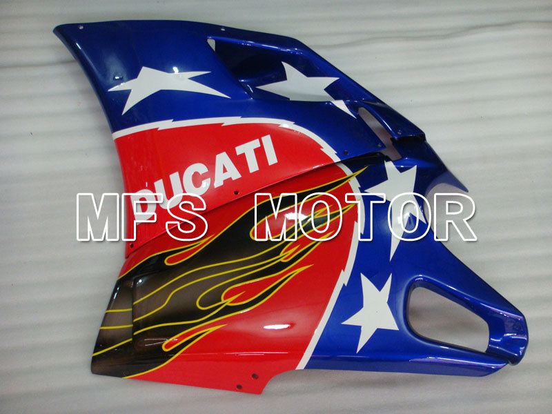 Ducati 748 / 998 / 996 1994-2002 Injection ABS verkleidung - anderen - Blau Rot - MFS3905