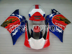 Ducati 748 / 998 / 996 1994-2002 Injection ABS verkleidung - anderen - Blau Rot - MFS3905