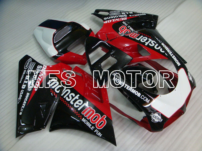 Ducati 748 / 998 / 996 1994-2002 Injection ABS verkleidung - Monstermob - Schwarz Rotweinfarbe - MFS3920