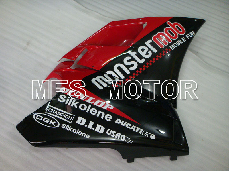 Ducati 748 / 998 / 996 1994-2002 Injection ABS verkleidung - Monstermob - Schwarz Rotweinfarbe - MFS3920