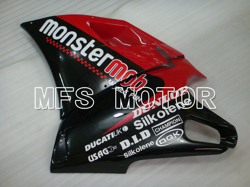 Ducati 748 / 998 / 996 1994-2002 Injection ABS verkleidung - Monstermob - Schwarz Rotweinfarbe - MFS3920