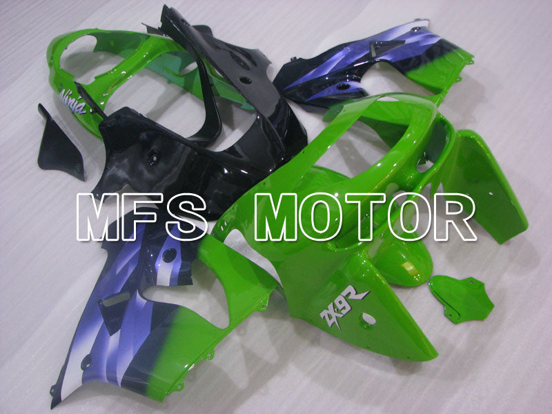 Kawasaki NINJA ZX9R 1998-1999 ABS-Verkleidung - Factory Style - Lila Grün Schwarz - MFS3926