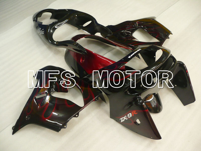Kawasaki NINJA ZX9R 1998-1999 ABS Fairing - Flame - Red Black - MFS3932