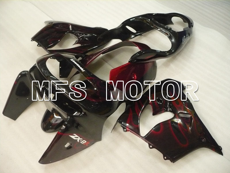 Kawasaki NINJA ZX9R 1998-1999 ABS Fairing - Flame - Red Black - MFS3932