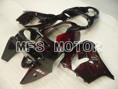 Kawasaki NINJA ZX9R 1998-1999 ABS Fairing - Flame - Red Black - MFS3932
