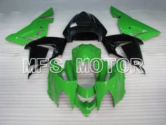 Kawasaki NINJA ZX10R 2004-2005 Injection ABS Fairing - Factory Style - Black Green - MFS3942