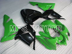 Kawasaki NINJA ZX10R 2004-2005 Injection ABS Fairing - Factory Style - Black Green - MFS3942