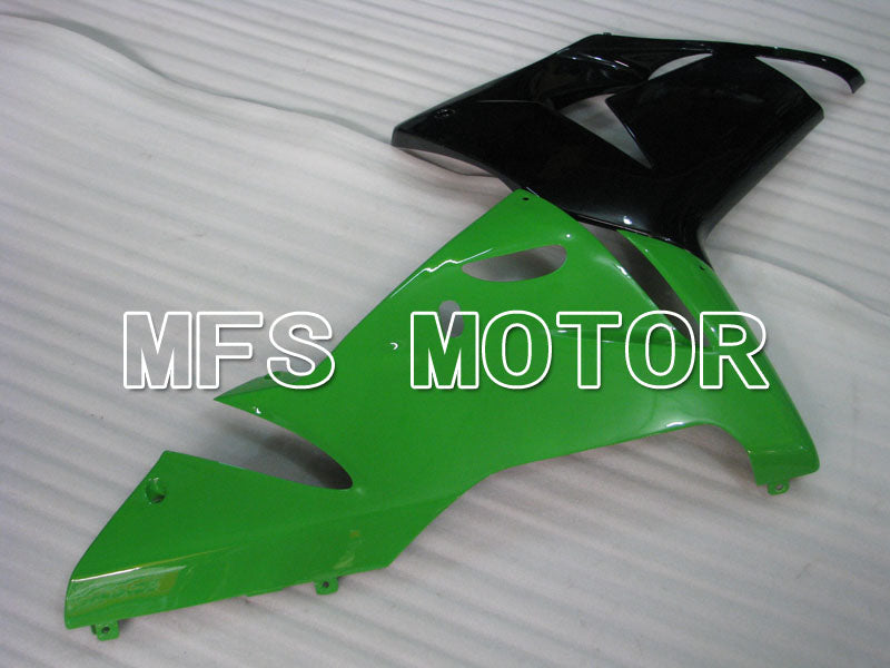 Kawasaki NINJA ZX10R 2004-2005 Injection ABS Fairing - Factory Style - Black Green - MFS3942