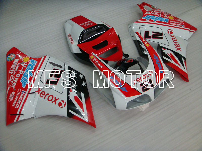 Ducati 748 / 998 / 996 1994-2002 Injection ABS verkleidung - Xerox - Rot Weiß - MFS3946