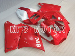 Ducati 748 / 998 / 996 1994-2002 Injection ABS verkleidung - Fabrikstil - Rot Weiß - MFS3949