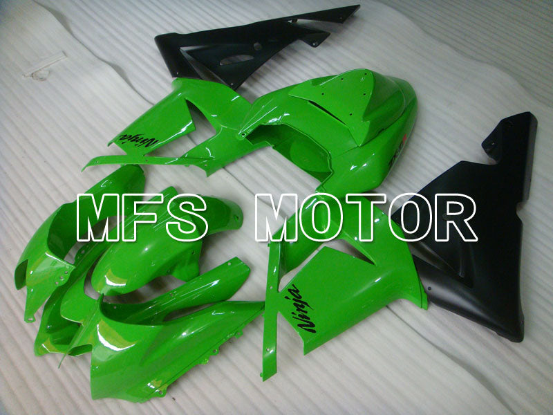 Kawasaki NINJA ZX10R 2004-2005 Injection ABS Fairing - Factory Style - Black Green - MFS3951