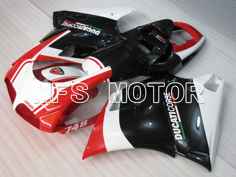 Ducati 748 / 998 / 996 1994-2002 Injection ABS verkleidung - Factory Style - Schwarz Rot - MFS3953