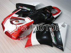 Ducati 748 / 998 / 996 1994-2002 Injection ABS verkleidung - Factory Style - Schwarz Rot - MFS3953
