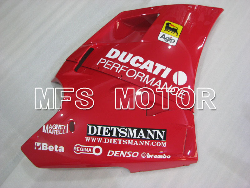Ducati 748 / 998 / 996 1994-2002 Injection ABS verkleidung - Performance - Rot Weiß - MFS3956