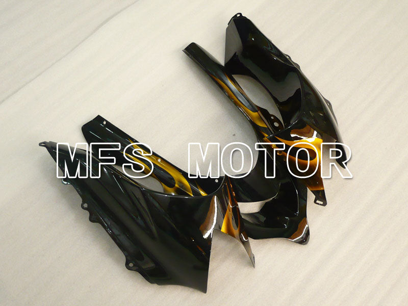 Kawasaki NINJA ZX10R 2004-2005 Injection ABS Fairing - Flame - Black Gold - MFS3957