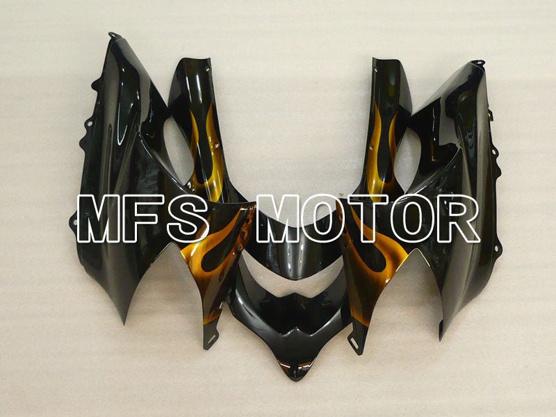 Kawasaki NINJA ZX10R 2004-2005 Injection ABS Fairing - Flame - Black Gold - MFS3957