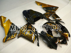 Kawasaki NINJA ZX10R 2004-2005 Injection ABS Fairing - Flame - Black Gold - MFS3957
