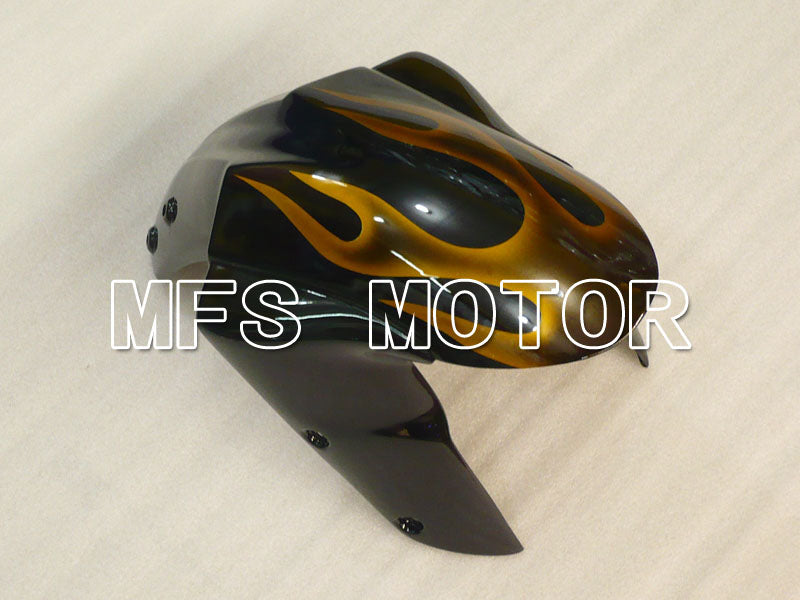 Kawasaki NINJA ZX10R 2004-2005 Injection ABS Fairing - Flame - Black Gold - MFS3957
