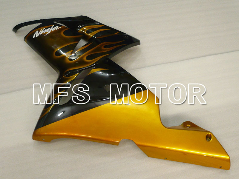 Kawasaki NINJA ZX10R 2004-2005 Injection ABS Fairing - Flame - Black Gold - MFS3957