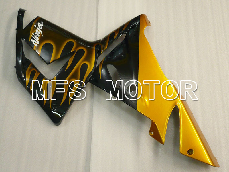 Kawasaki NINJA ZX10R 2004-2005 Injection ABS Fairing - Flame - Black Gold - MFS3957