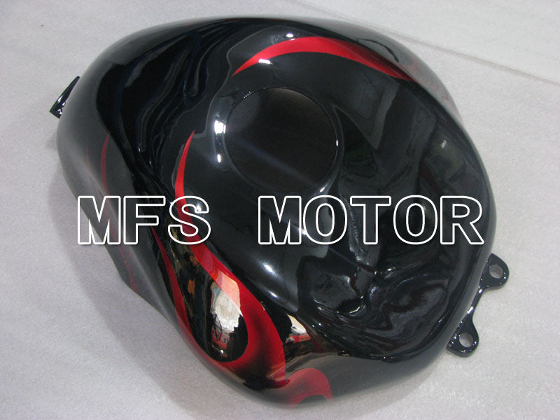 Kawasaki NINJA ZX10R 2004-2005 Injection ABS Fairing - Flame - Black Red - MFS3961