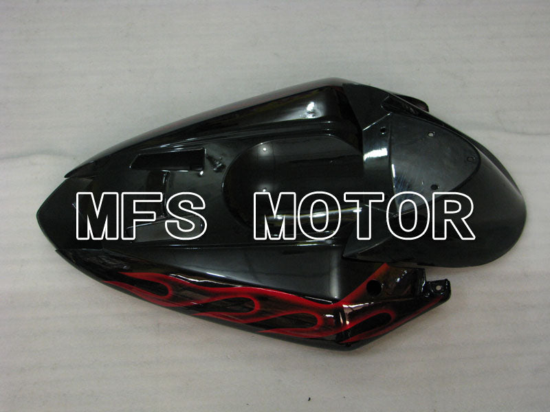Kawasaki NINJA ZX10R 2004-2005 Injection ABS Fairing - Flame - Black Red - MFS3961