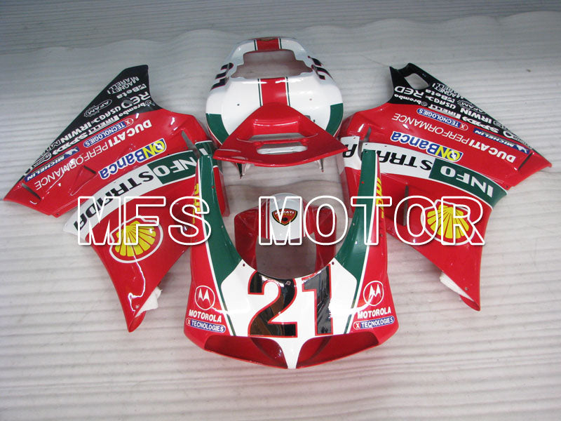 Ducati 748 / 998 / 996 1994-2002 Injection ABS verkleidung - INFO STRADA - Rot - MFS3962