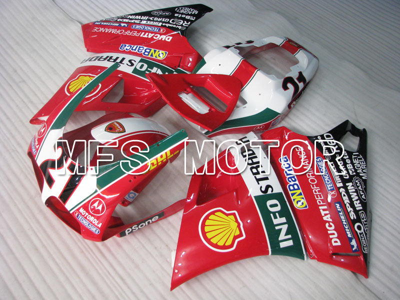 Ducati 748 / 998 / 996 1994-2002 Injection ABS verkleidung - INFO STRADA - Rot - MFS3962