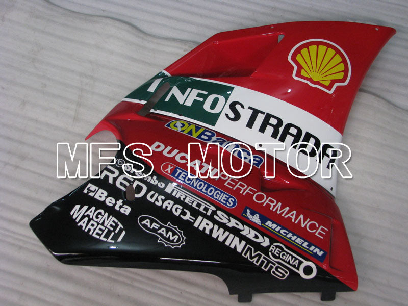 Ducati 748 / 998 / 996 1994-2002 Injection ABS verkleidung - INFO STRADA - Rot - MFS3962