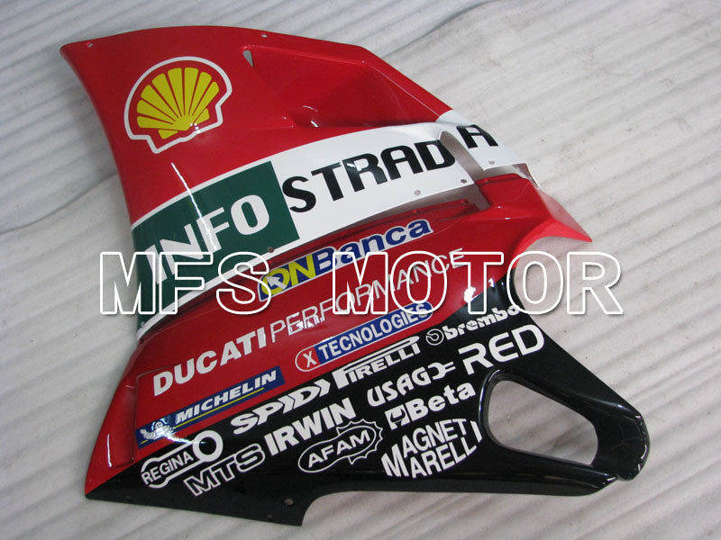 Ducati 748 / 998 / 996 1994-2002 Injection ABS verkleidung - INFO STRADA - Rot - MFS3962