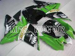 Kawasaki NINJA ZX10R 2004-2005 Injection ABS Fairing - MAXXIS - Black Green - MFS3963