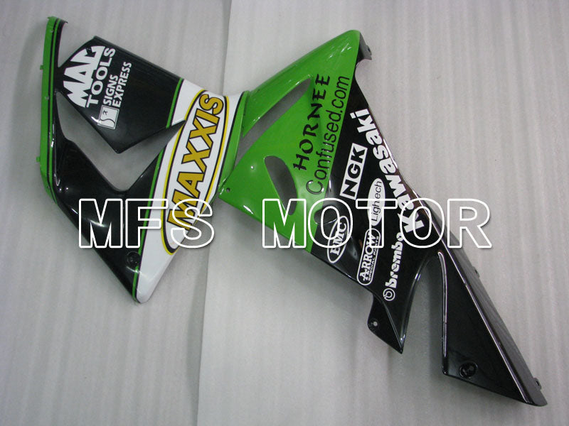 Kawasaki NINJA ZX10R 2004-2005 Injection ABS Fairing - MAXXIS - Black Green - MFS3963