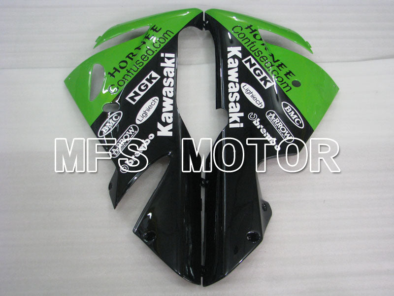 Kawasaki NINJA ZX10R 2004-2005 Injection ABS Fairing - MAXXIS - Black Green - MFS3963