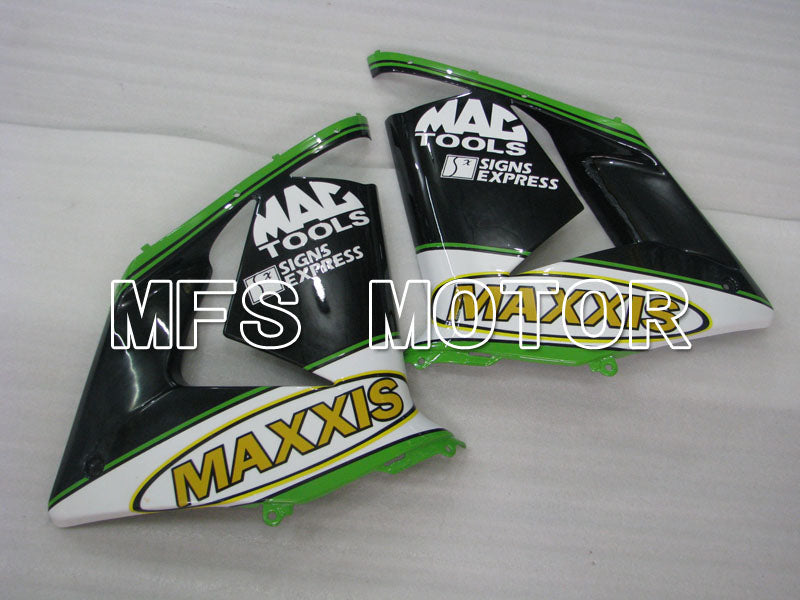 Kawasaki NINJA ZX10R 2004-2005 Injection ABS Fairing - MAXXIS - Black Green - MFS3963