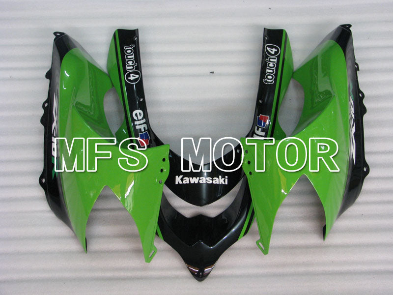 Kawasaki NINJA ZX10R 2004-2005 Injection ABS Fairing - Monster - Black Green - MFS3967