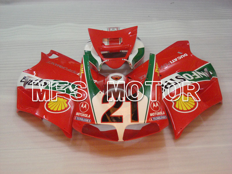 Ducati 748 / 998 / 996 1994-2002 Injection ABS verkleidung - INFO STRADA - Rot - MFS3972