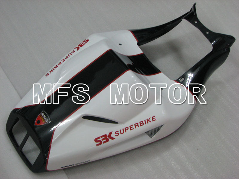 Ducati 748 / 998 / 996 1994-2002 Injection ABS verkleidung - Performance - Weiß Schwarz - MFS3984