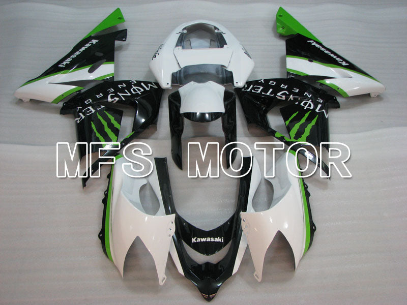 Kawasaki NINJA ZX10R 2004-2005 Injection ABS Fairing - Monster - Black White - MFS3985
