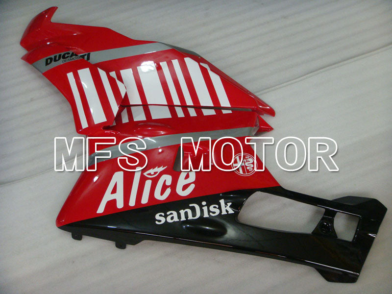 Ducati 749 / 999 2003-2004 Injection ABS Fairing - Alice - Red White - MFS3993